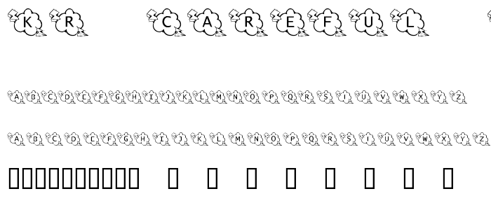 KR Careful What You Say_ font